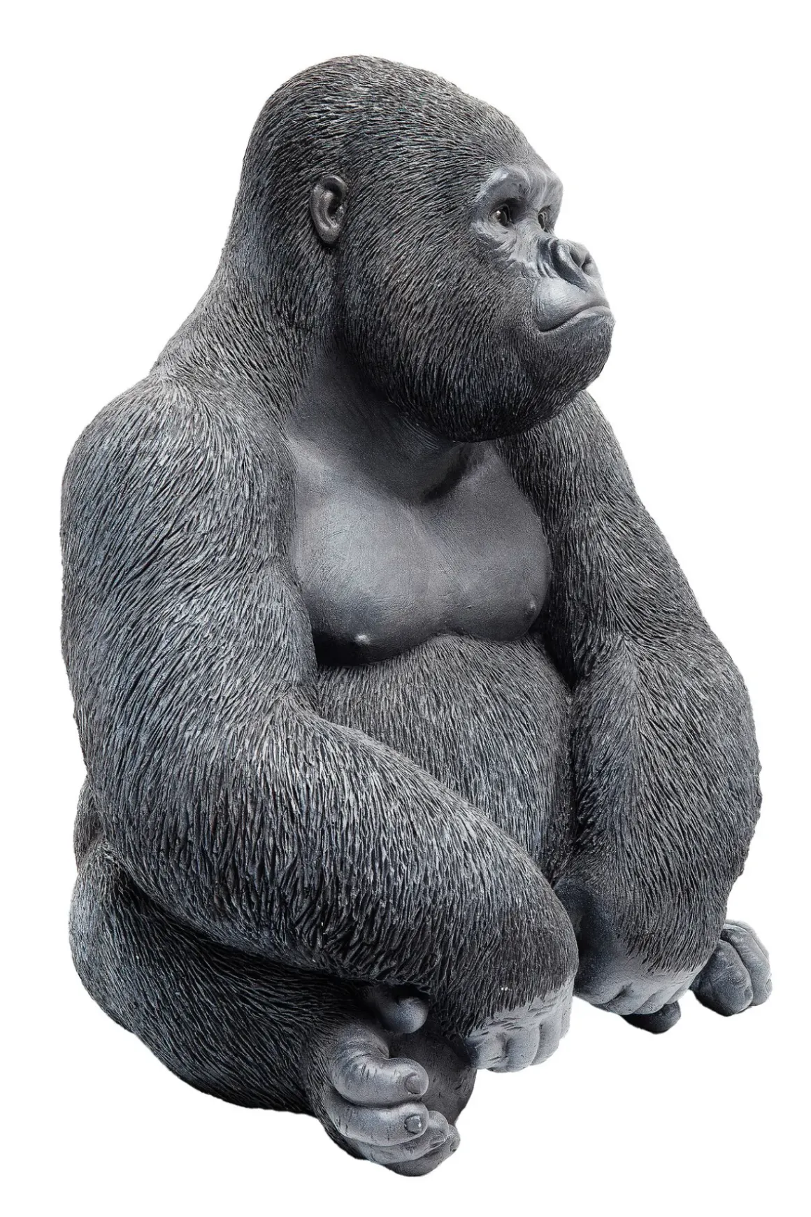 Skulptur Gorilla - Svart, 39cm - KARE Design