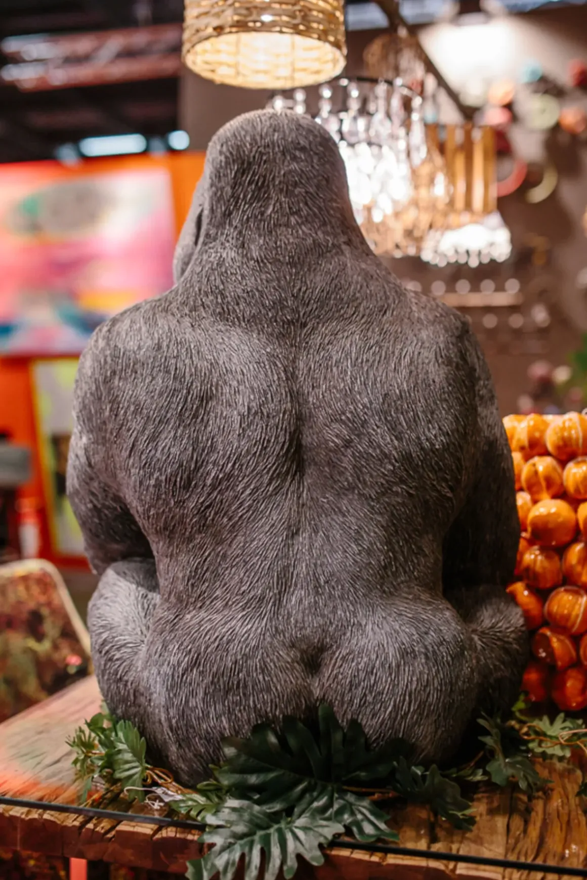 Skulptur Gorilla - Svart, XL 76cm - KARE Design