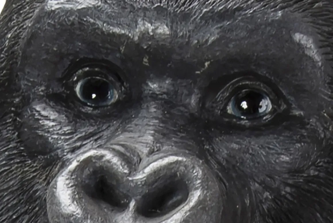 Skulptur Gorilla - Svart, XL 76cm - KARE Design