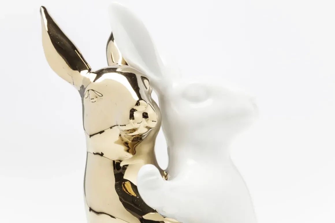 Skulptur Hugging Rabbits, 25cm - KARE Design