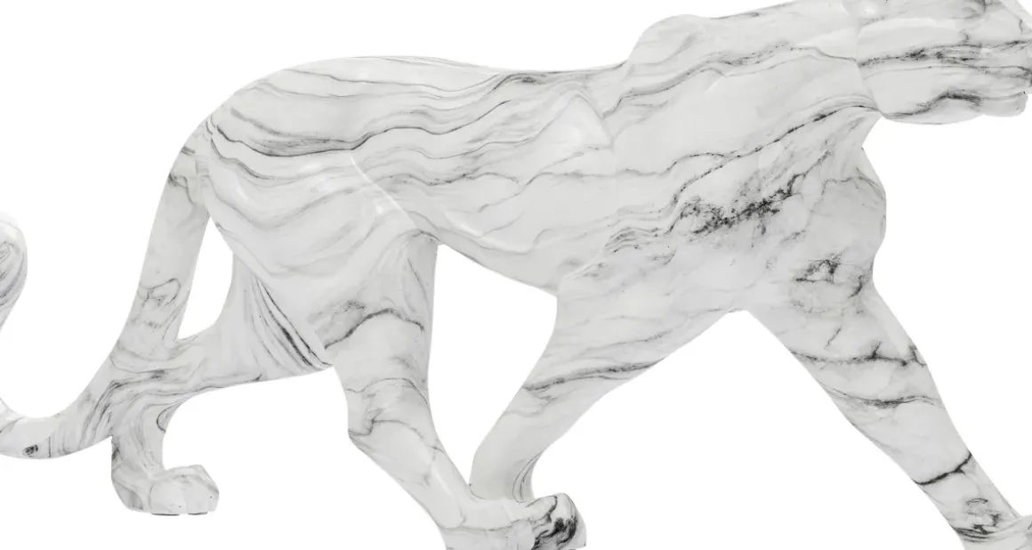 Skulptur Leopard Marmor, 129cm - KARE Design