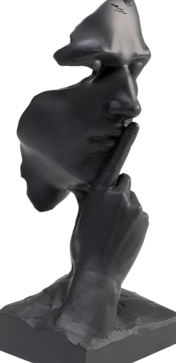 Skulptur Quiet Face - Svart, 31cm - KARE Design
