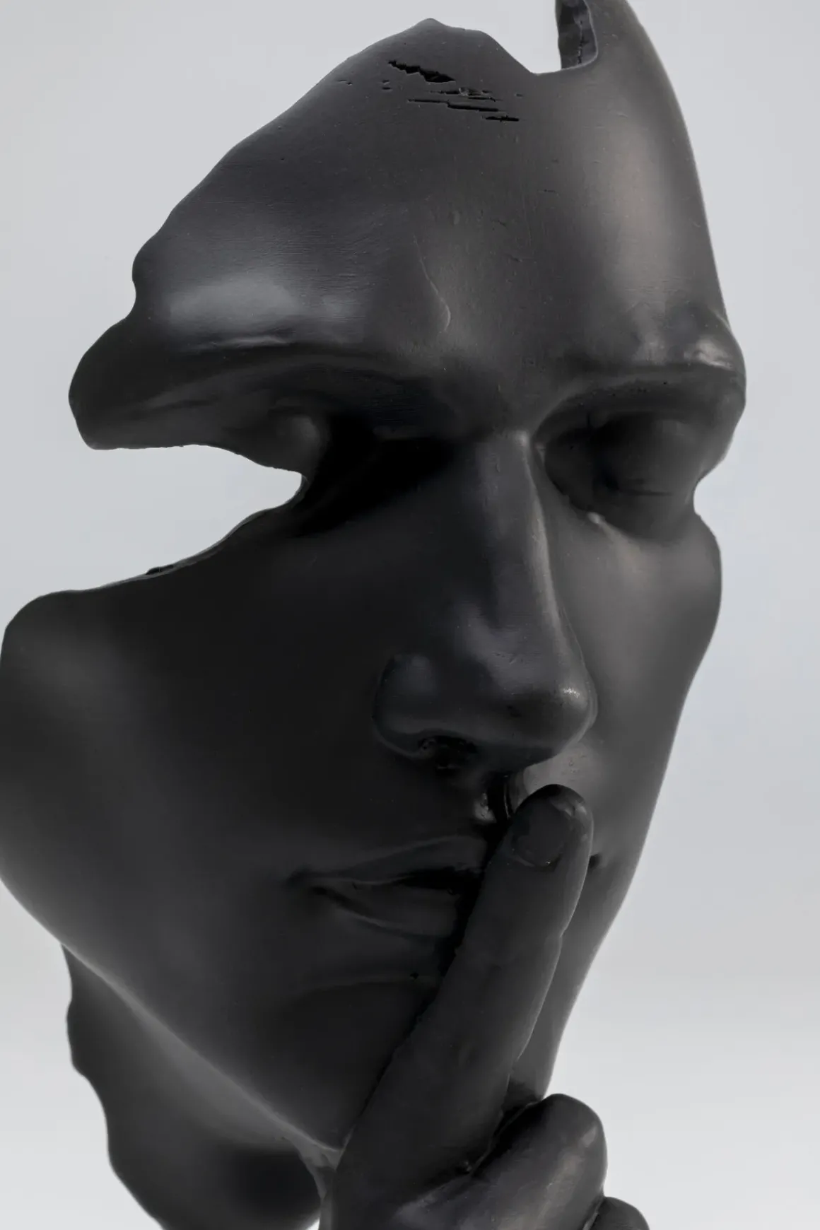 Skulptur Quiet Face - Svart, 31cm - KARE Design