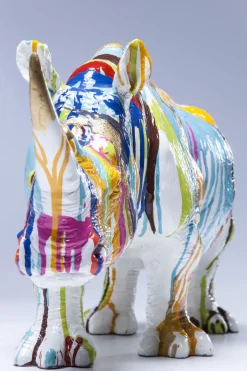 Skulptur Rhino - Noshörning, flerfärgad, 26cm - KARE Design