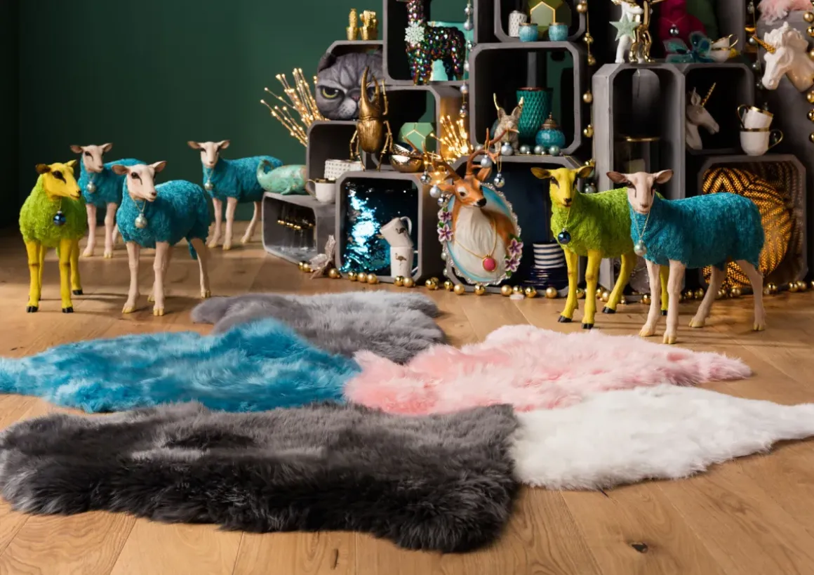 Skulptur Sheep Colore Grön, 60cm - KARE Design
