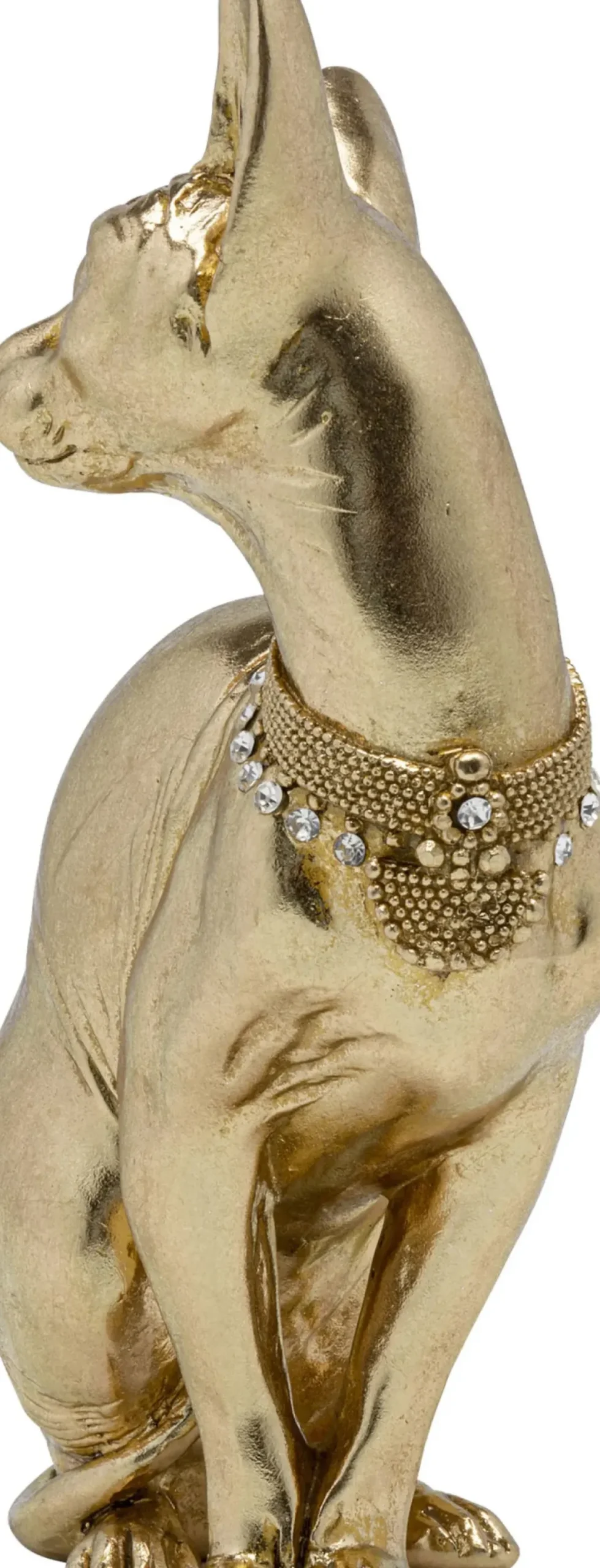 Skulptur Sitting Cat - Dekorfigur Guld Katt, 27cm - KARE Design