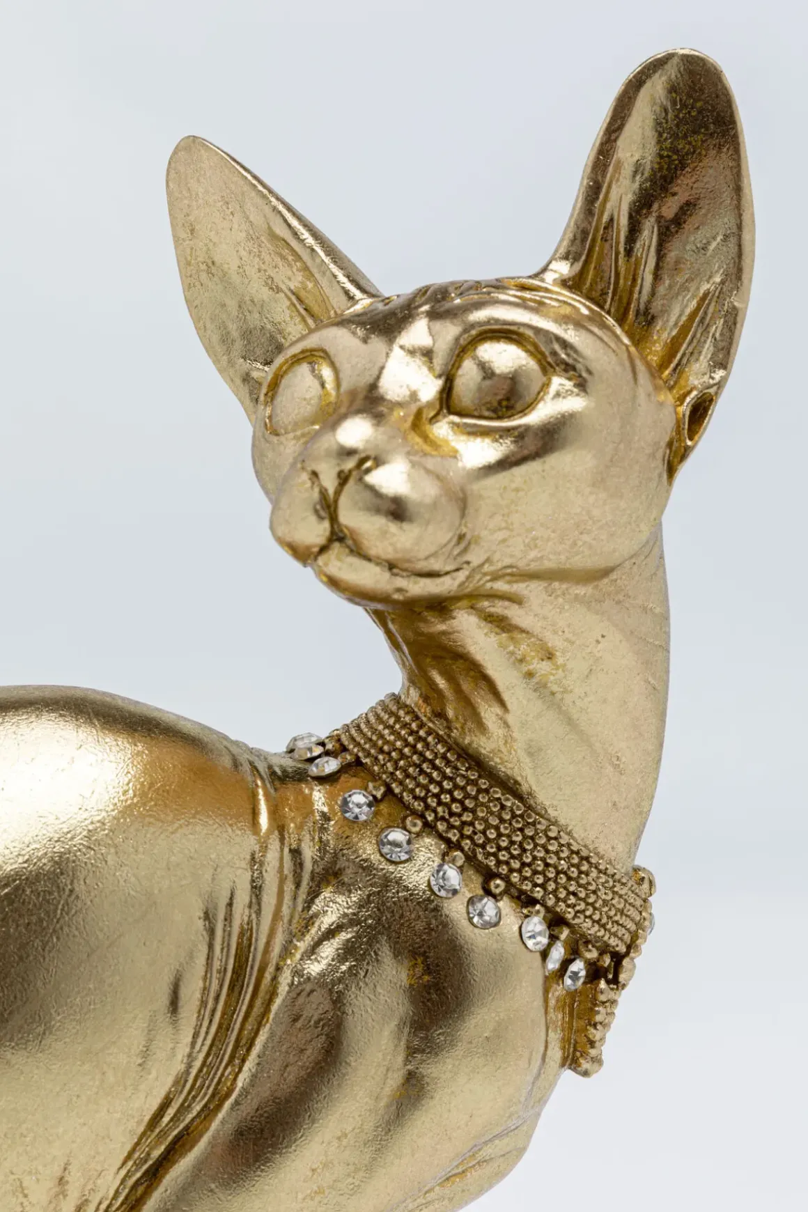 Skulptur Sitting Cat - Dekorfigur Guld Katt, 27cm - KARE Design