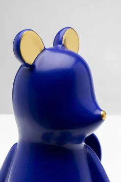 Skulptur Sitting Squirrel - Ekorre, Blå, Handgjord, Unik, 20cm - KARE Design