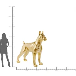 Skulptur Staty Toto - Dekor XL Guld Hund, 190cm - KARE Design