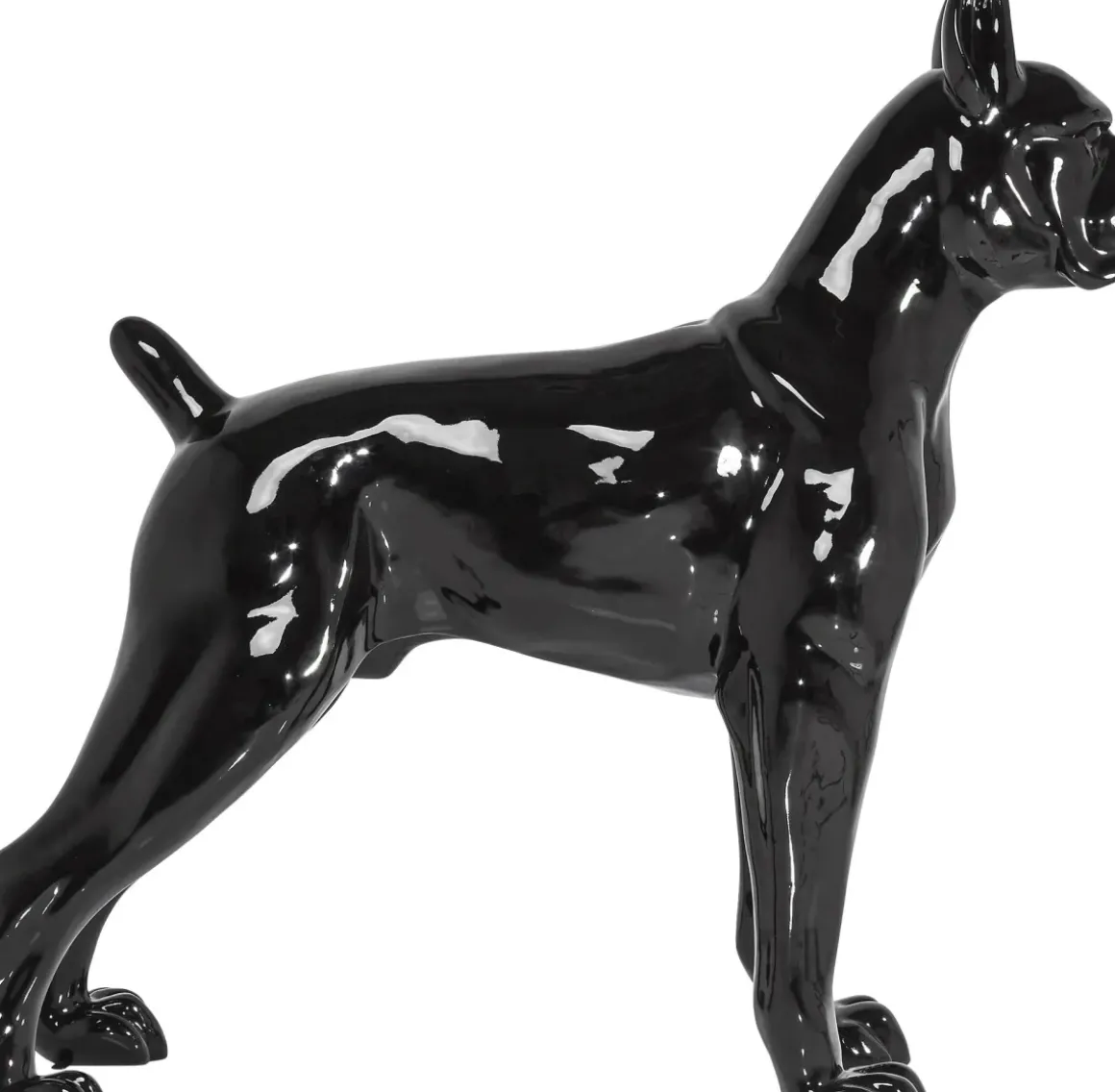 Skulptur Staty Toto - Dekor XL Svart Hund, 190cm - KARE Design