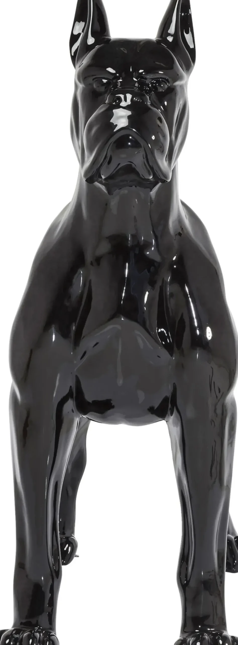 Skulptur Staty Toto - Dekor XL Svart Hund, 190cm - KARE Design