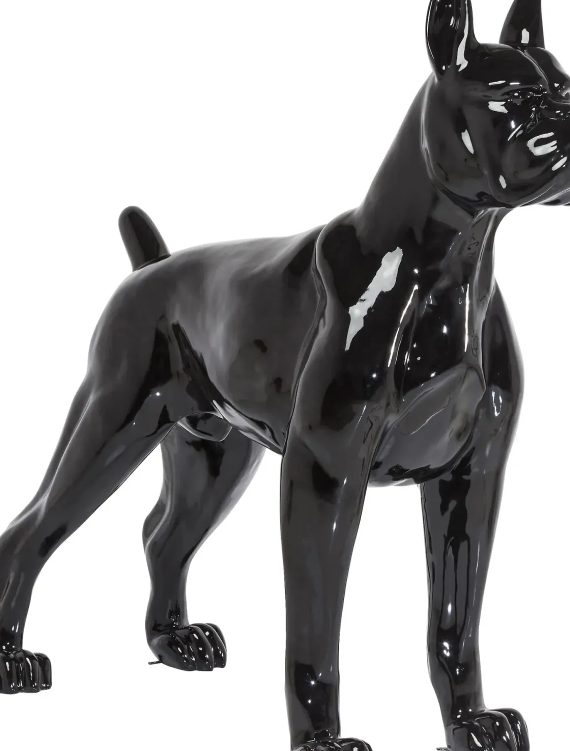 Skulptur Staty Toto - Dekor XL Svart Hund, 190cm - KARE Design