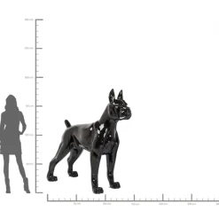 Skulptur Staty Toto - Dekor XL Svart Hund, 190cm - KARE Design