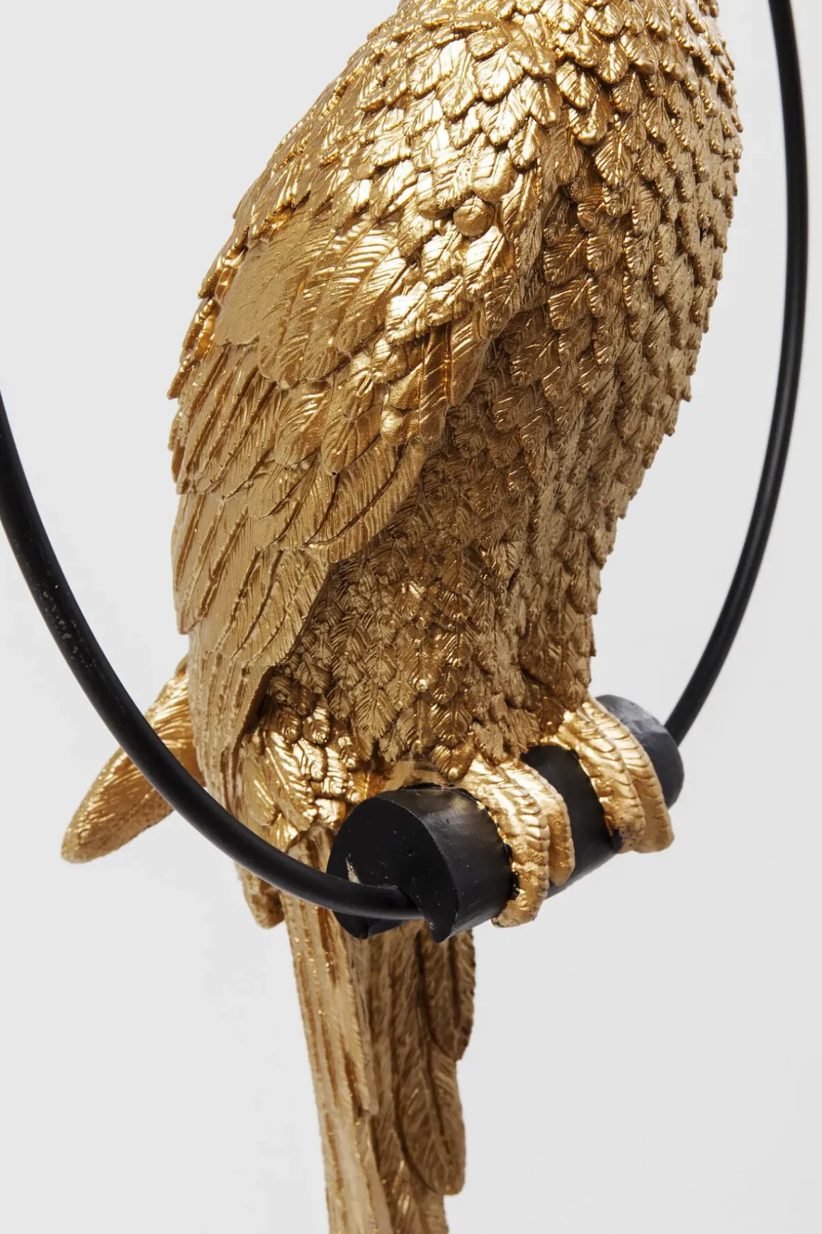 Skulptur Swinging Parrot - Hängande Dekor Papegoja Guld - KARE Design