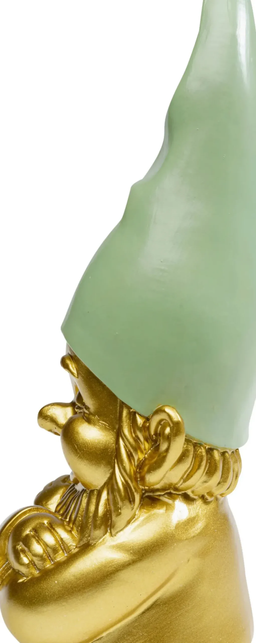 Skulptur Tomte - Guld, Grön, 21cm - KARE Design