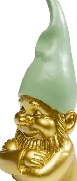 Skulptur Tomte - Guld, Grön, 21cm - KARE Design