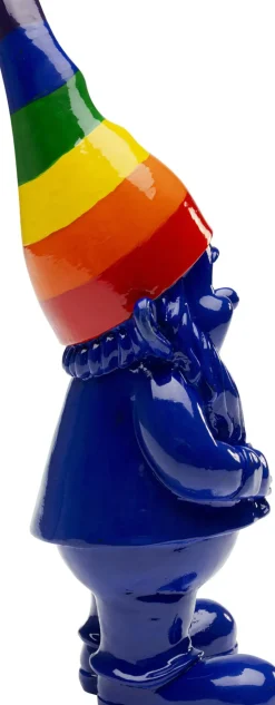 Skulptur Tomte Standing - Blå/Rainbow, 21cm - KARE Design