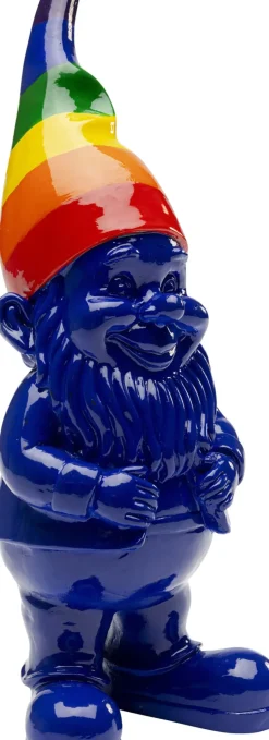Skulptur Tomte Standing - Blå/Rainbow, 21cm - KARE Design