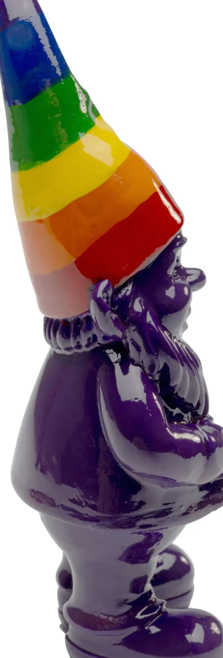 Skulptur Tomte Standing - Lila/Rainbow, 11cm - KARE Design