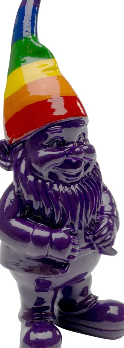 Skulptur Tomte Standing - Lila/Rainbow, 11cm - KARE Design