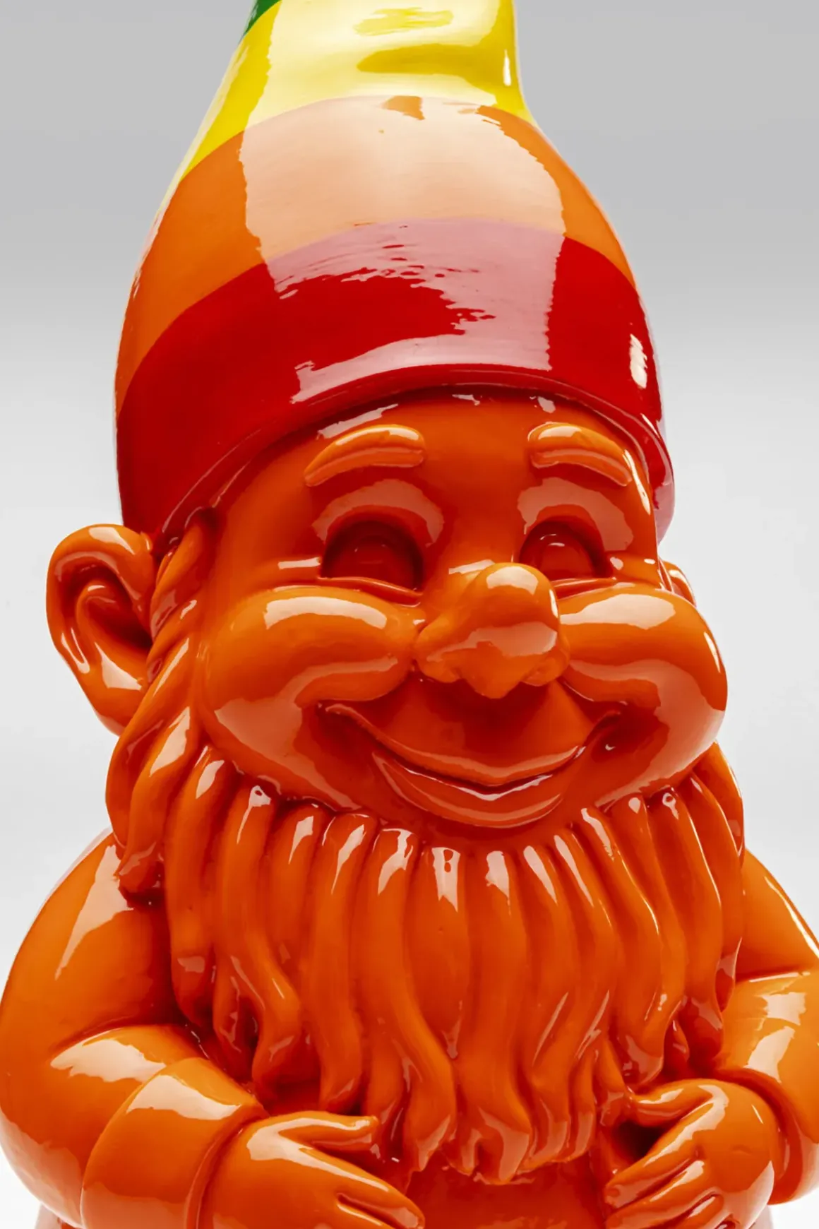 Skulptur Tomte Standing - Orange/Rainbow, 46cm - KARE Design