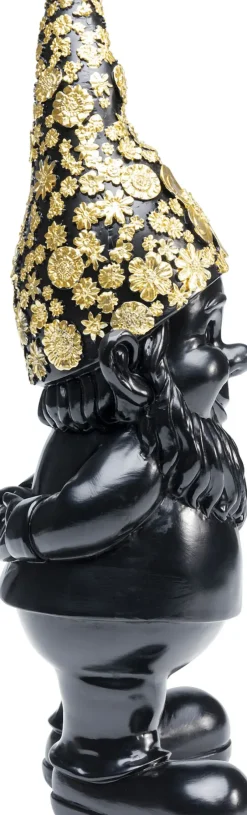 Skulptur Tomte Standing - Svart/Guld, 30cm - KARE Design