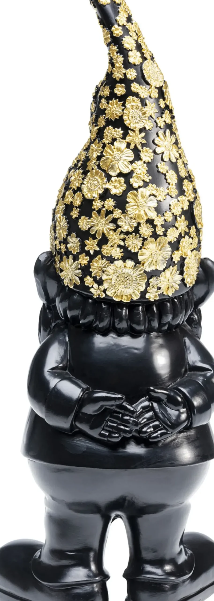 Skulptur Tomte Standing - Svart/Guld, 30cm - KARE Design