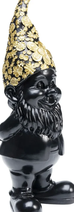 Skulptur Tomte Standing - Svart/Guld, 30cm - KARE Design