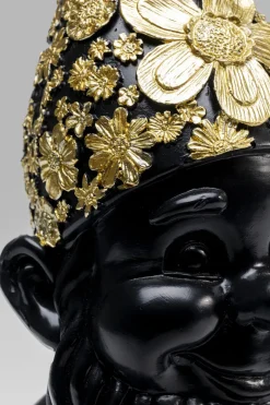Skulptur Tomte Standing - Svart/Guld, 30cm - KARE Design
