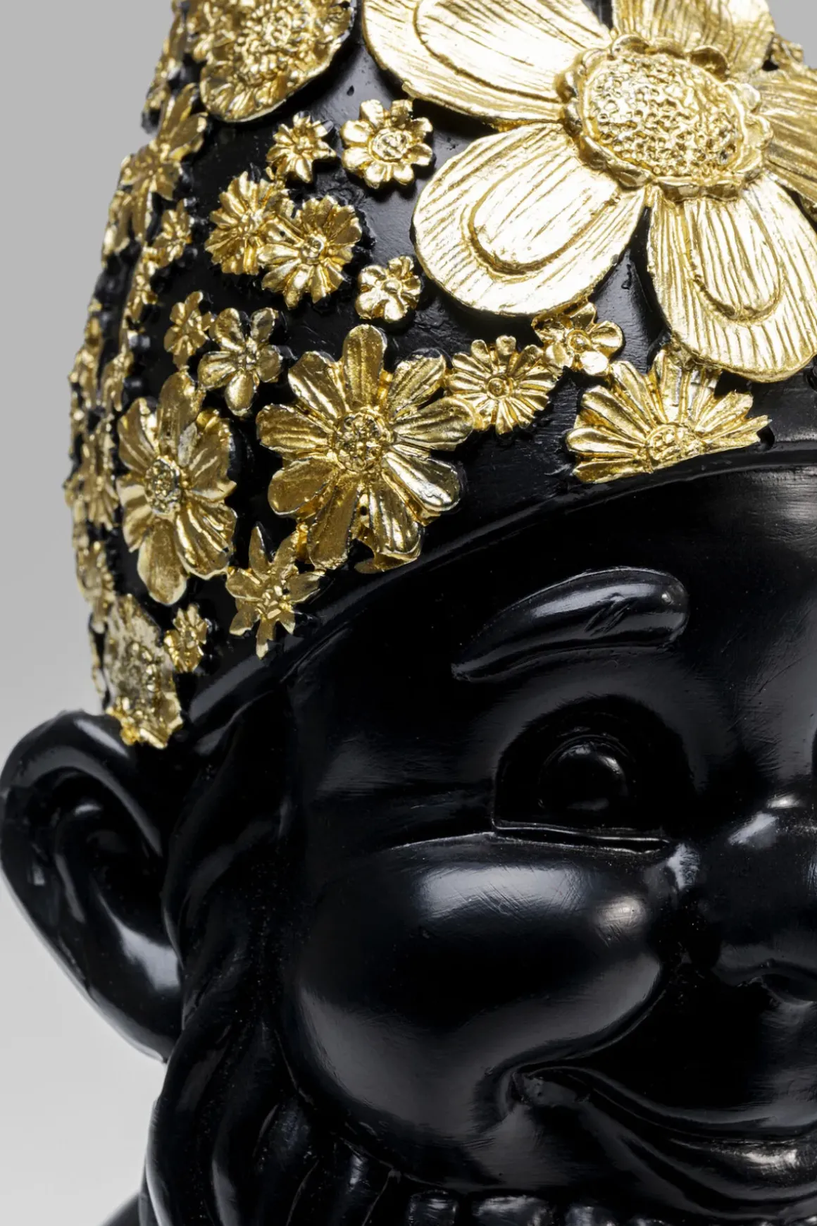 Skulptur Tomte Standing - Svart/Guld, 30cm - KARE Design