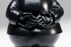 Skulptur Tomte Standing - Svart/Guld, 30cm - KARE Design