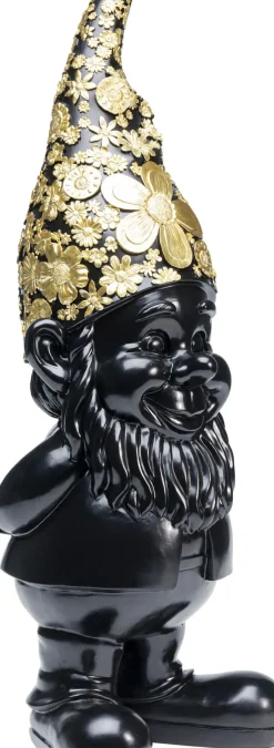Skulptur Tomte Standing - Svart/Guld, 61cm - KARE Design