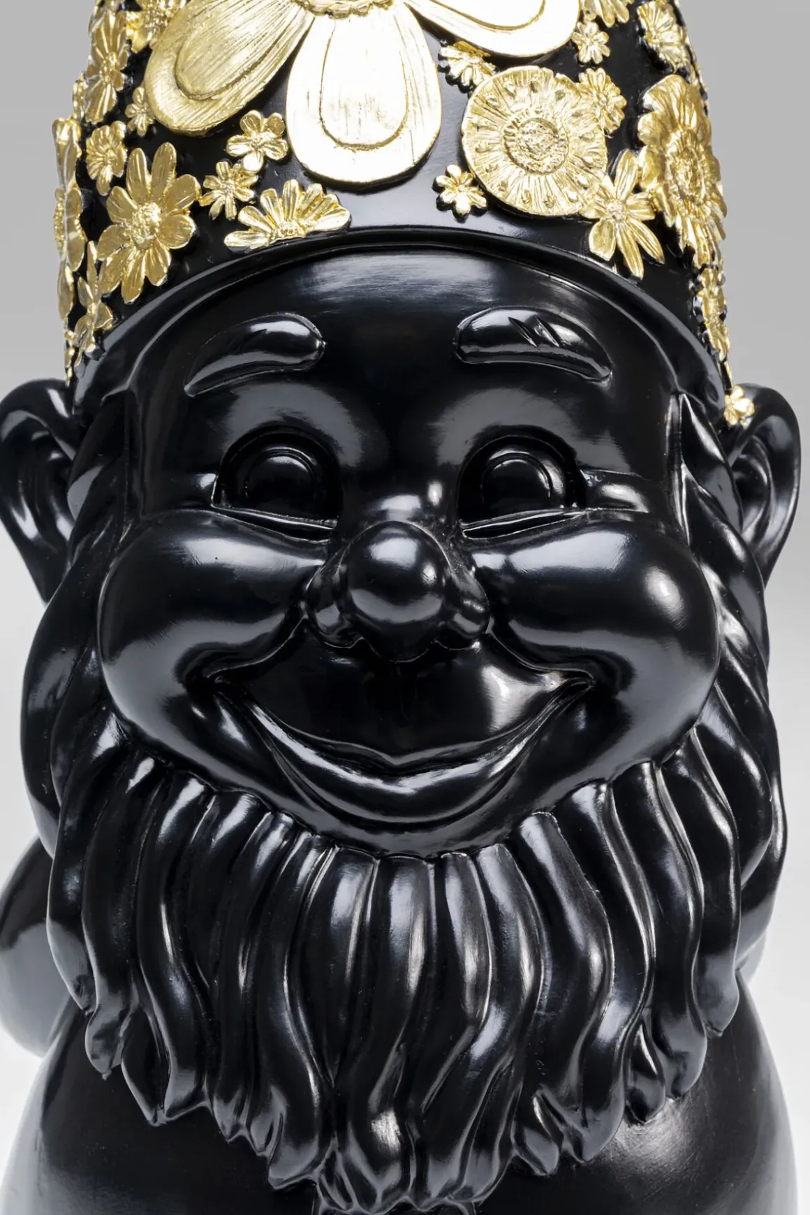 Skulptur Tomte Standing - Svart/Guld, 61cm - KARE Design