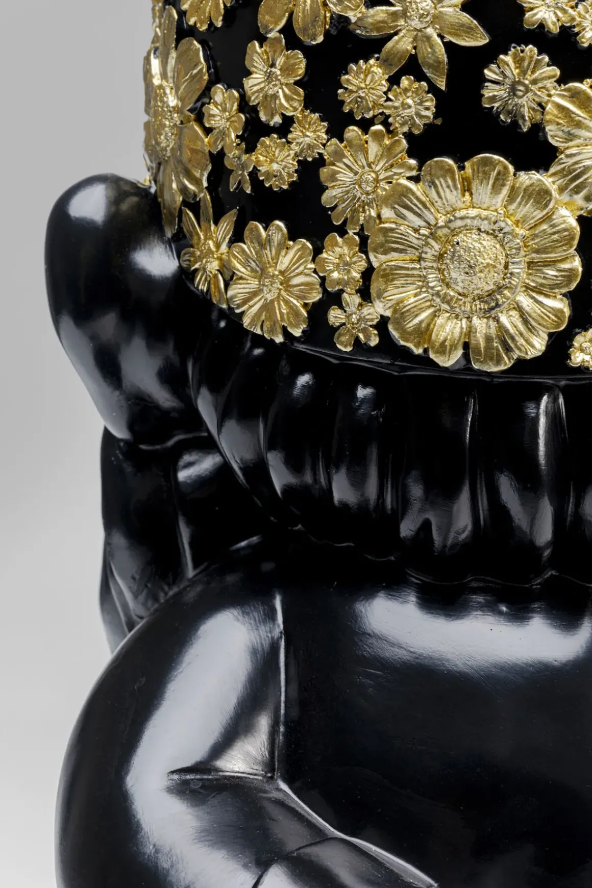 Skulptur Tomte Standing - Svart/Guld, 61cm - KARE Design