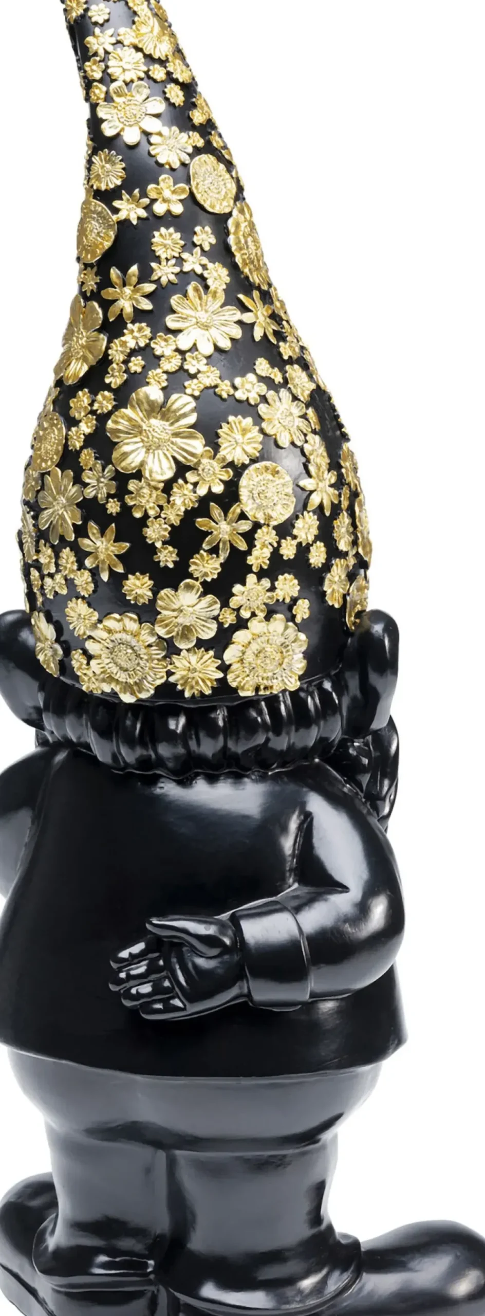Skulptur Tomte Standing - Svart/Guld, 46cm - KARE Design