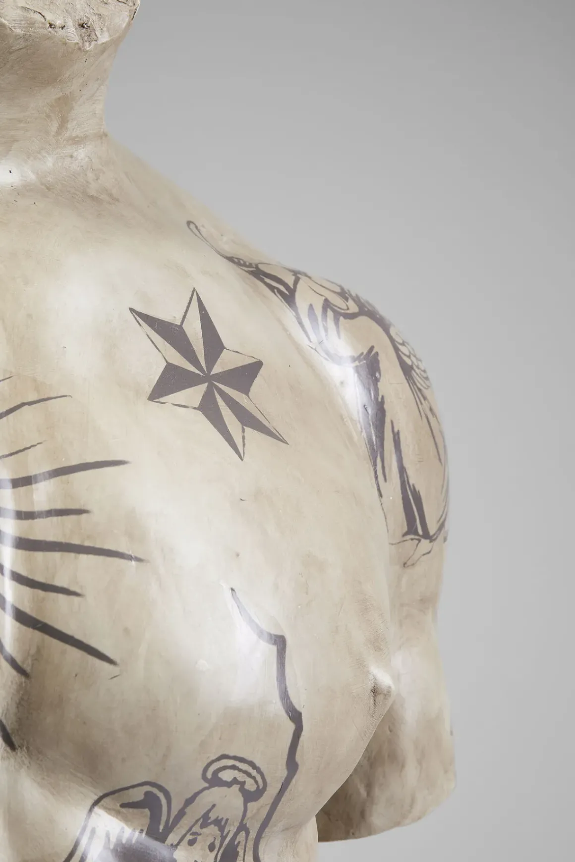 Skulptur Torso Tattoo, 125cm - KARE Design