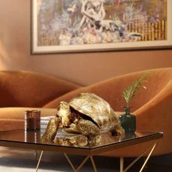 Skulptur Turtle - Dekor Sköldpadda Guld, 60cm - KARE Design