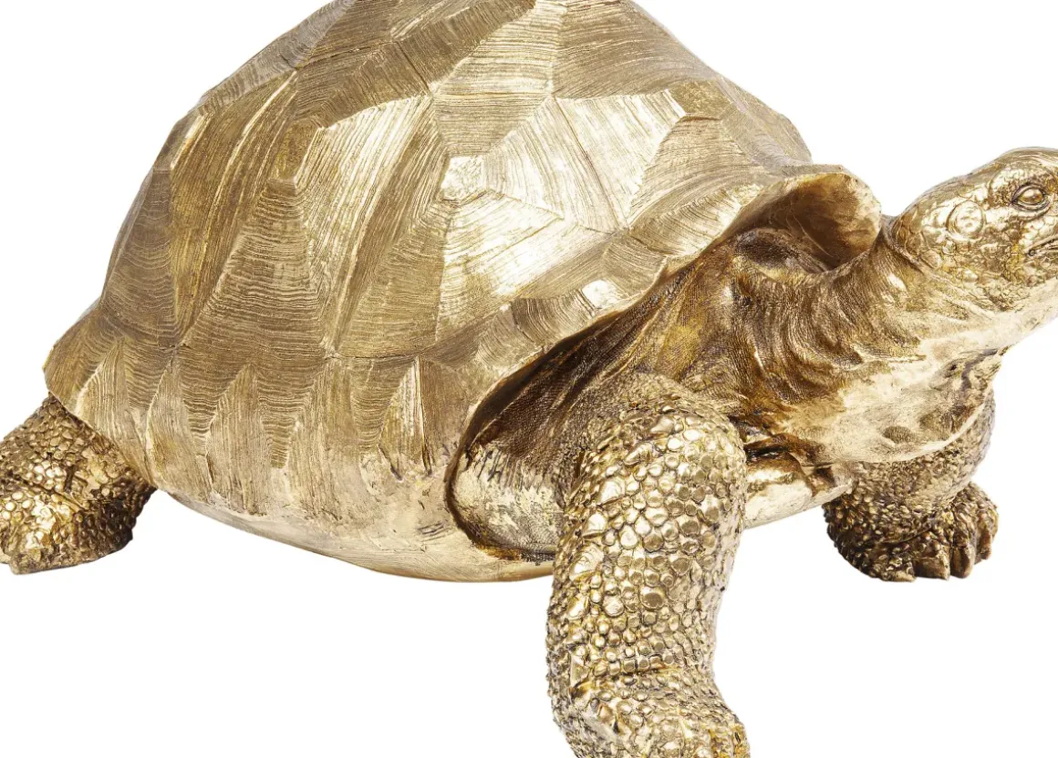 Skulptur Turtle - Dekor Sköldpadda Guld, 60cm - KARE Design