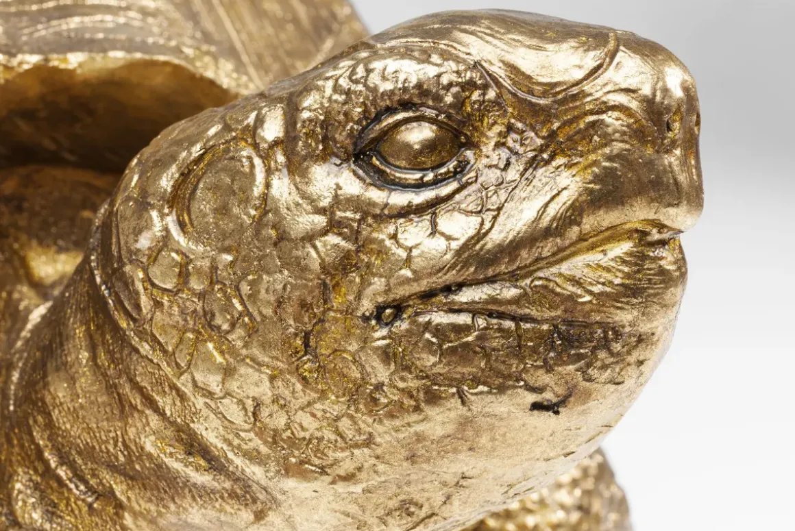 Skulptur Turtle - Dekor Sköldpadda Guld, 60cm - KARE Design