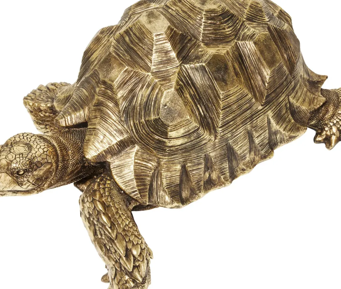 Skulptur Turtle - Dekor Sköldpadda Guld, 95cm - KARE Design