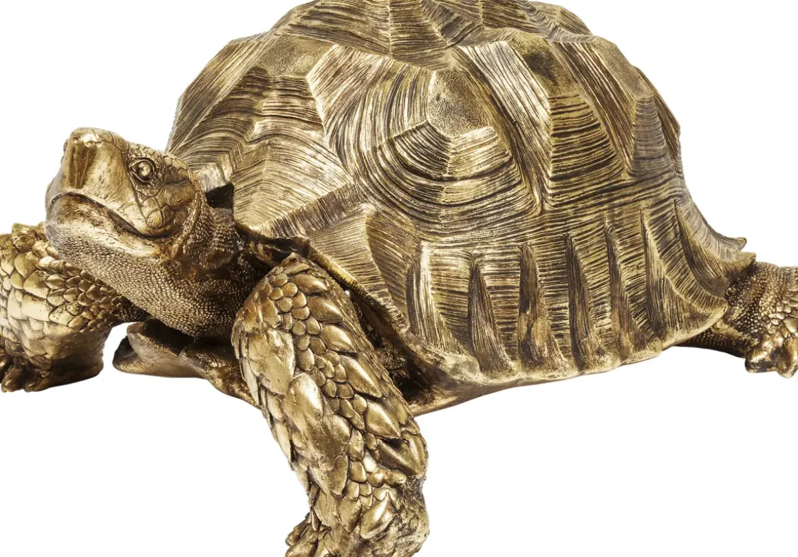 Skulptur Turtle - Dekor Sköldpadda Guld, 95cm - KARE Design