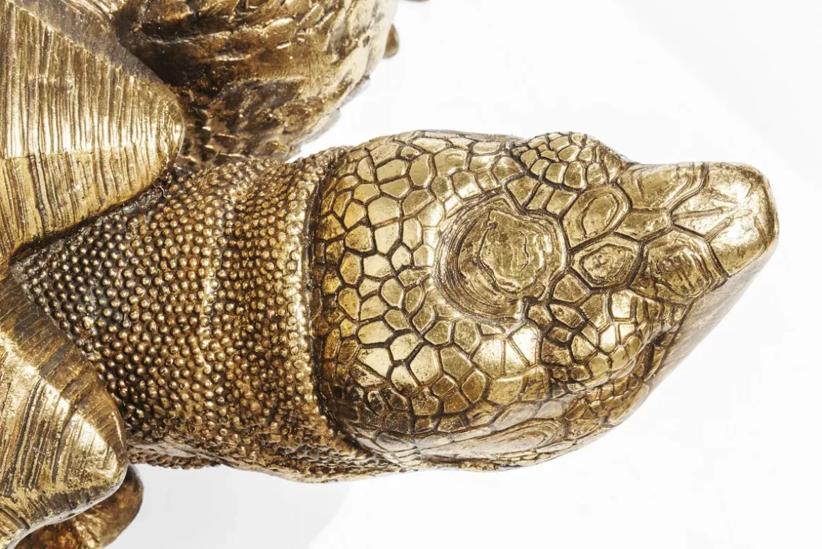 Skulptur Turtle - Dekor Sköldpadda Guld, 95cm - KARE Design
