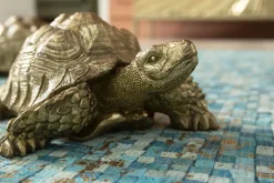 Skulptur Turtle - Dekor Sköldpadda Guld, 26cm - KARE Design