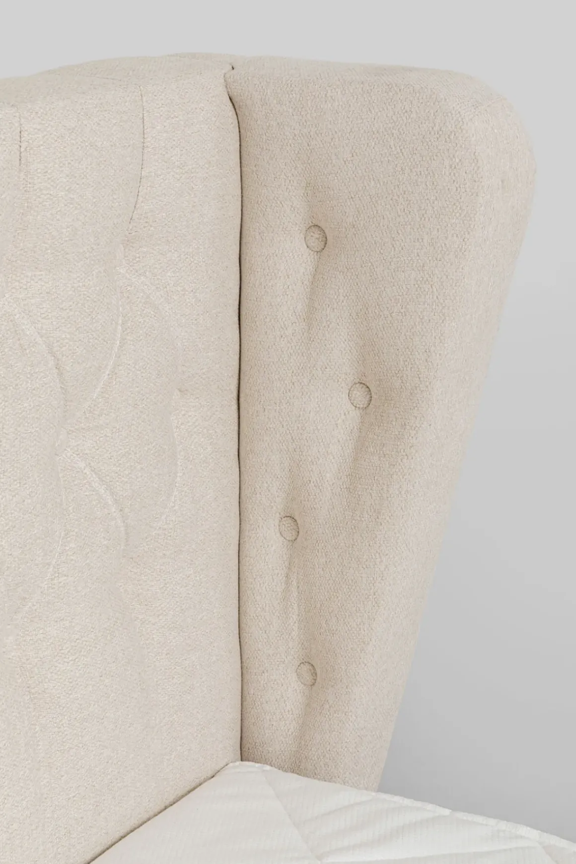 Säng Benito Moon Cream 160x200cm - KARE Design