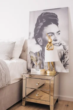 Sängbord Luxury - Byrå Spegelglas, 2 Lådor - KARE Design