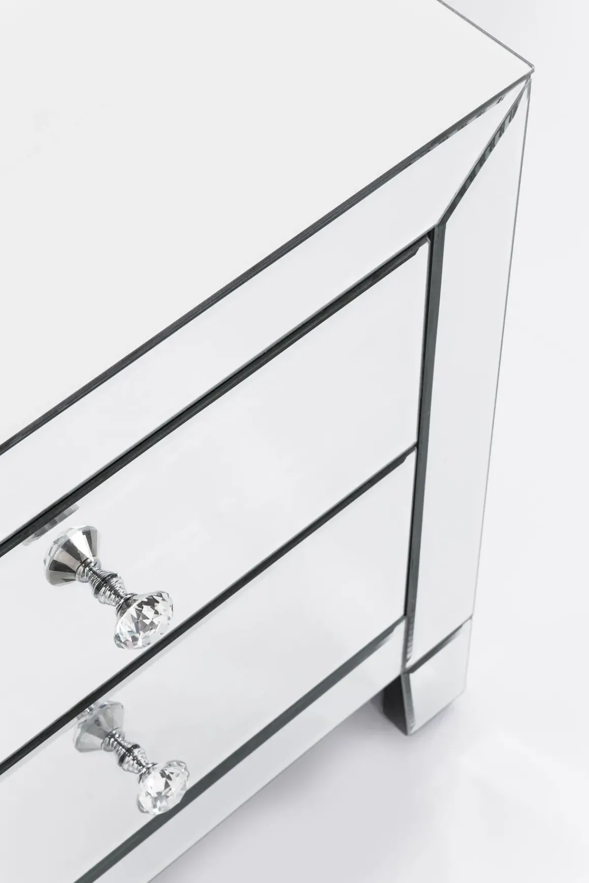 Sängbord Luxury - Byrå Spegelglas, 2 Lådor - KARE Design