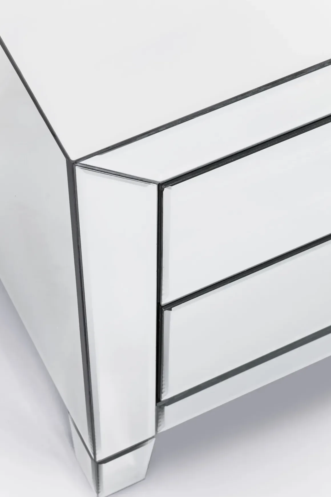 Sängbord Luxury - Byrå Spegelglas, 2 Lådor - KARE Design