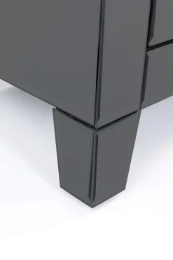 Sängbord Luxury Push - Grå Spegelglas, 2 Lådor - KARE Design