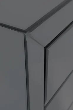 Sängbord Luxury Push - Grå Spegelglas, 2 Lådor - KARE Design