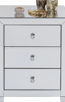 Sängbord Luxury - Spegelglas, 3 Lådor - KARE Design